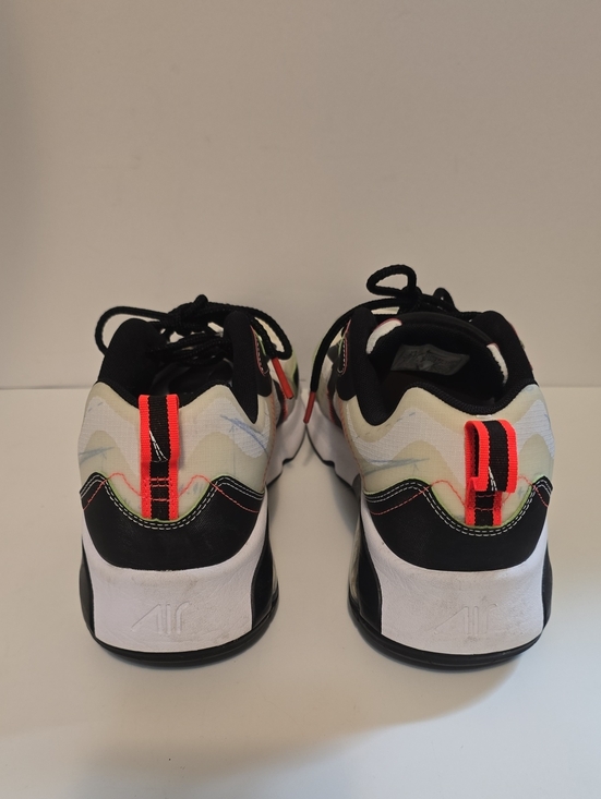 Nike Air200 CU6647 Mens Black and White Athletic Sneakers with Neon Green Orange main image 6